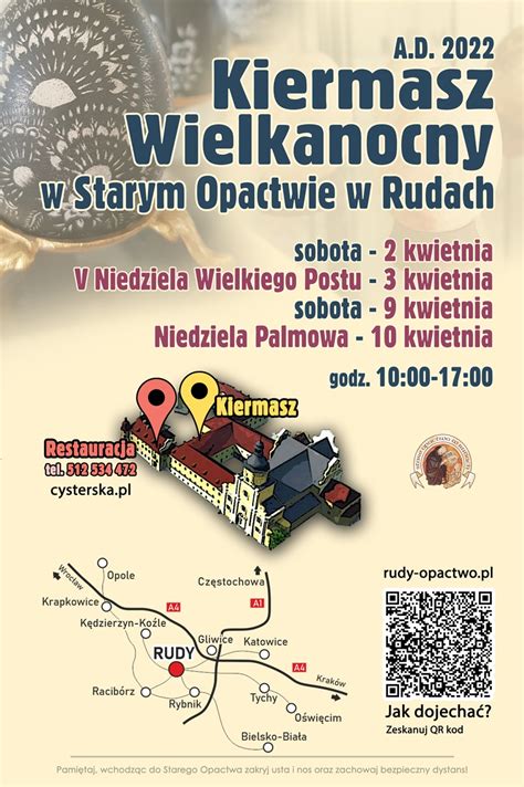 Zapraszamy Na Kiermasz Wielkanocny W Starym Opactwie W Rudach A D