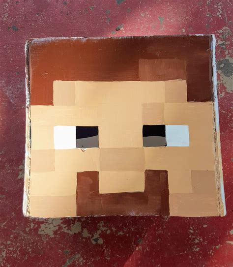 DIY Minecraft Steve Head