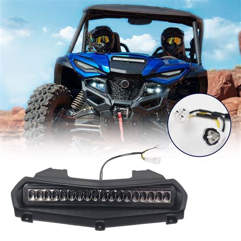 LED Hood Scoop Light Fang Lights Compatible With Yamaha Wolverine RMAX