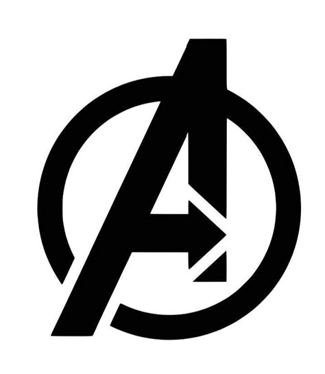 Marvel Inspired Avengers Logo Symbol Permanent Vinyl Decal For Diy