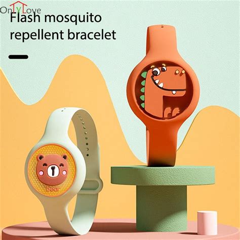 Magia Mosquito Repelente Anti Pulseira Crianças Relógio De Silicone