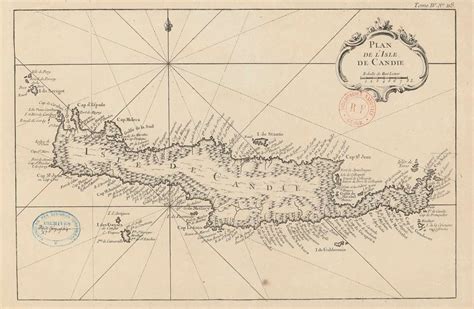 Plan de l Isle de Candie Dépôt des Cartes et Plans de la Marine