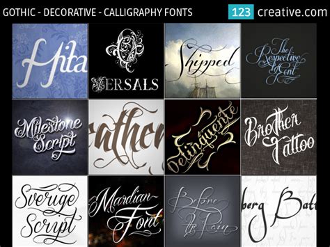 Gothic Calligraphy Fonts