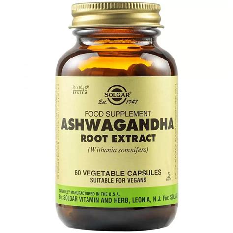 Ashwagandha Root Extract Capsule Vegetale Moi Solgar Farmacia