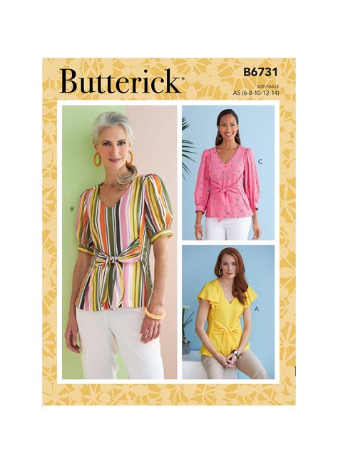 Butterick 6731 Misses Top