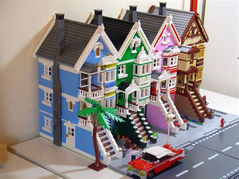 Painted Ladies District Lego Town Lego House Ideas Lego House