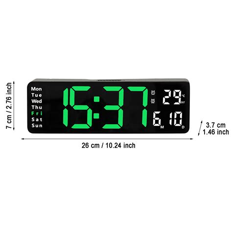 Wall Clocks Clock Kit Wall Clocks Battery Operated Large LED Digital ...