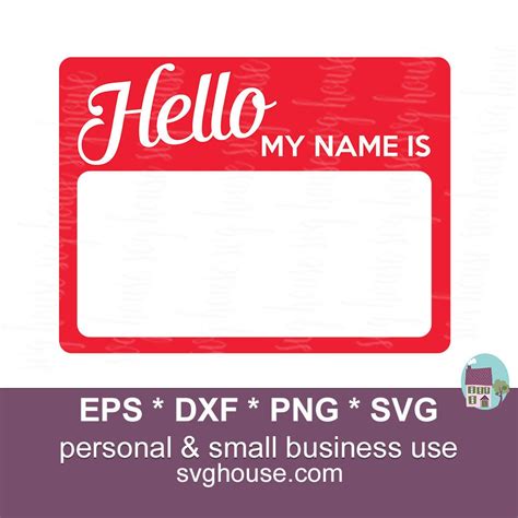 Hello My Name Is SVG Name Tag Svg Newborn Svg New Baby Svg Etsy UK