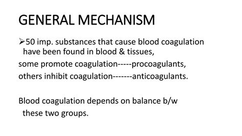 SOLUTION Mechanism Of Blood Coagulation Studypool