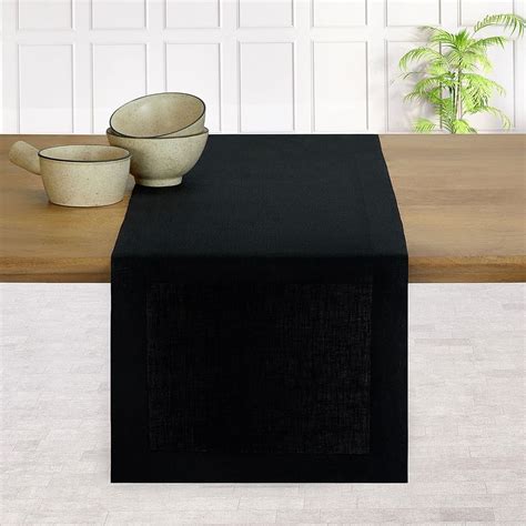 Amazon D Moksha Homes Black Table Runner Inches Long