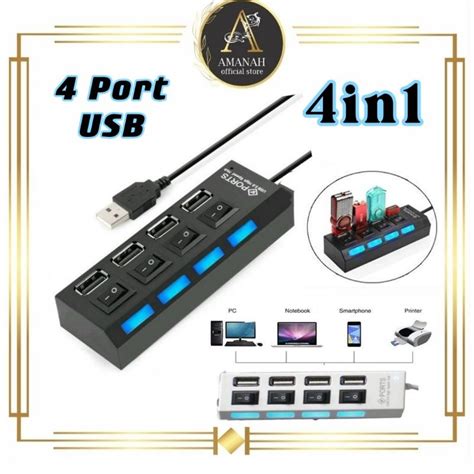 Jual Saklar Tombol On Off Lampu Led Port Usb Hub Swicth Port Ports