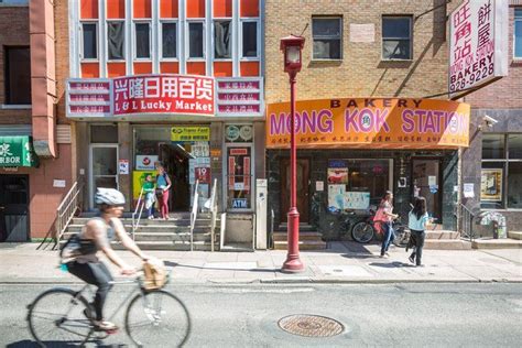 Biking through Chinatown, Philadelphia