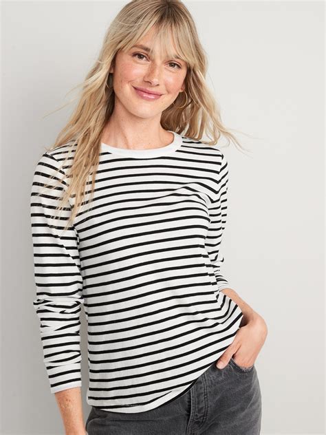 Long Sleeve Everywear Striped T Shirt Old Navy