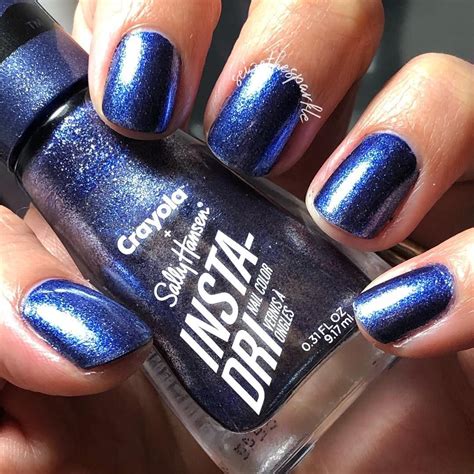 Sally Hansen Insta Dri Crayola Glam Rock Bdazzled Blue Rock