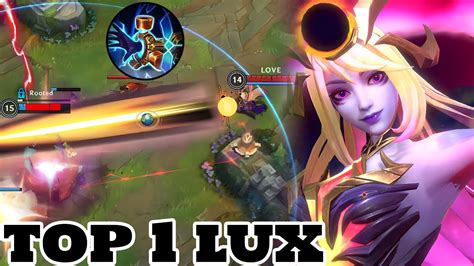 Wild Rift Lux Top 1 Lux Dark Cosmic Lux Gameplay Rank Grandmaster Youtube