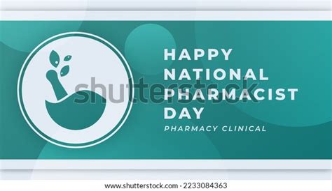 Happy National Pharmacist Day January Celebration Stock Vector Royalty