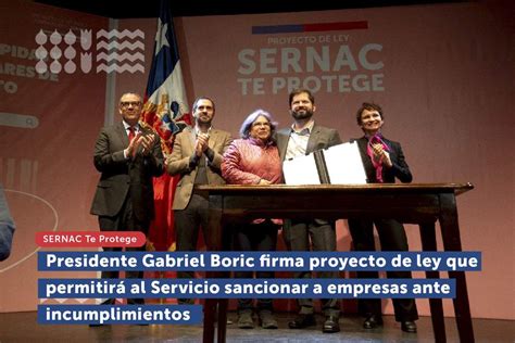 Presidente Gabriel Boric Firma Proyecto De Ley Que Dotar Al Sernac De