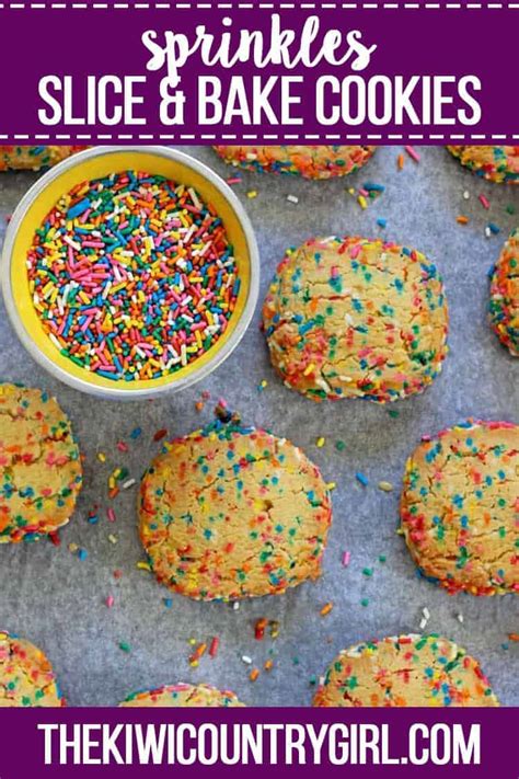 Sprinkles Slice And Bake Cookies The Kiwi Country Girl