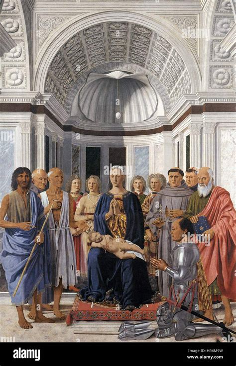 Piero Della Francesca Madonna And Child With Saints Montefeltro