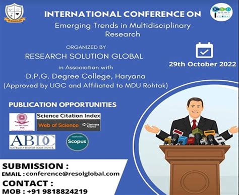 International Conference On Emerging Trends In Multidisciplinary