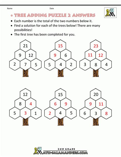 Grade 2 Puzzles Printable