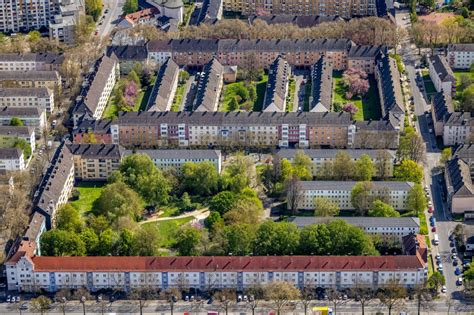 Dortmund Aus Der Vogelperspektive Wohngebiet Einer Reihenhaus