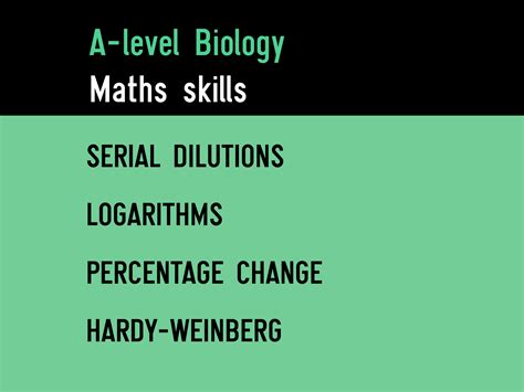 A Level Biology Maths Skills Worksheet Bundle Teaching Resources