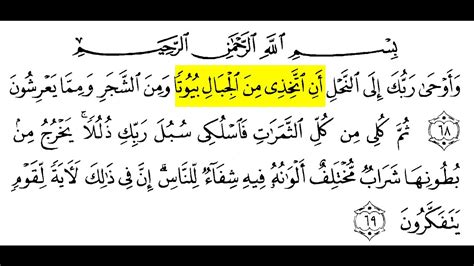 Surah Al Nahl Ayat 69