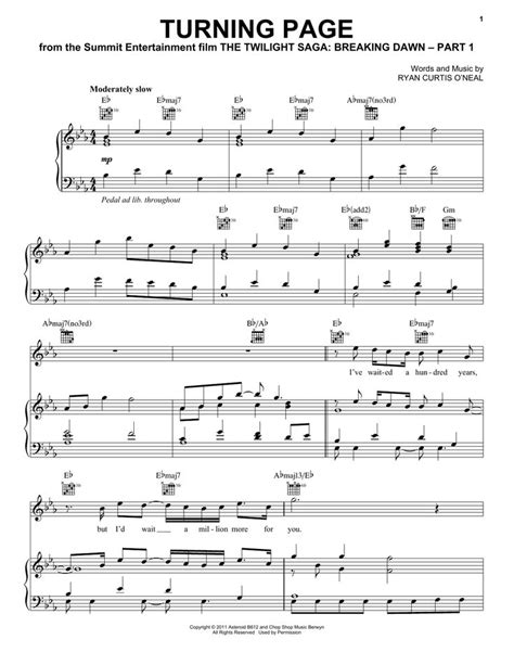 Sleeping At Last Turning Page Sheet Music Notes Chords Sheet Music