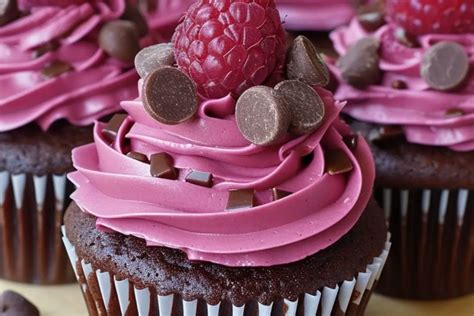 Chocolate Raspberry Cupcakes Recipe Recipestasteful