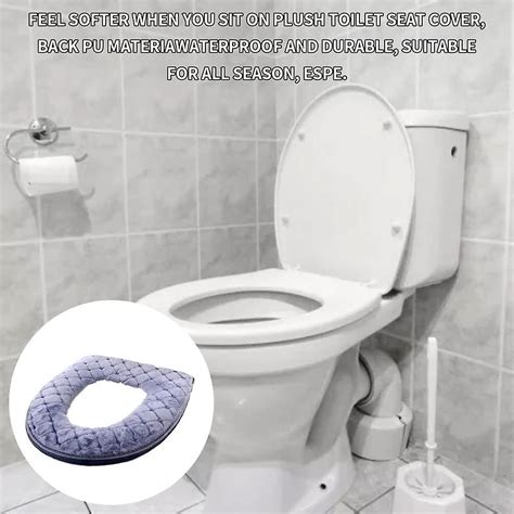 Toilet Seat Cover Soft Toilet Seat Cushion Toilet Warmer Washable