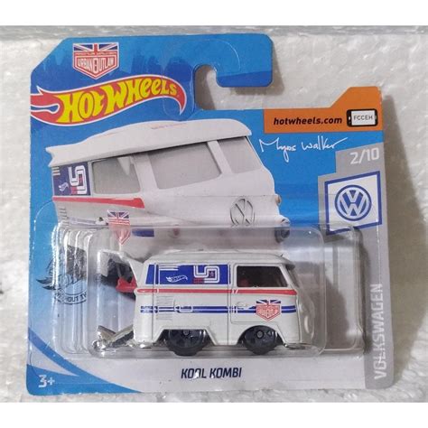 Cx Box Azul Hot Wheels Kool Kombi Miniatura Original No Blister