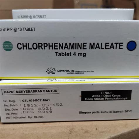 Jual Dasyat Ctm 4mg 1 Box Isi 100 Tablet Shopee Indonesia