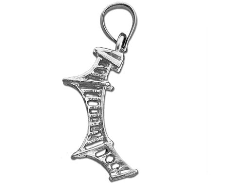 14k Gold 3d Mackinac Bridge Charm