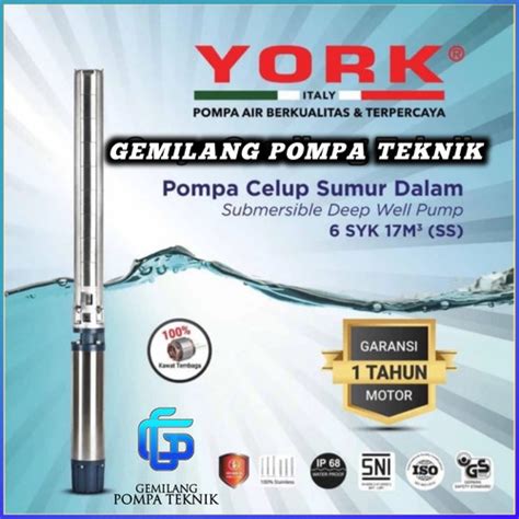 Jual Pompa Submersible York Syk T Ss Hp Pompa Air Satelit