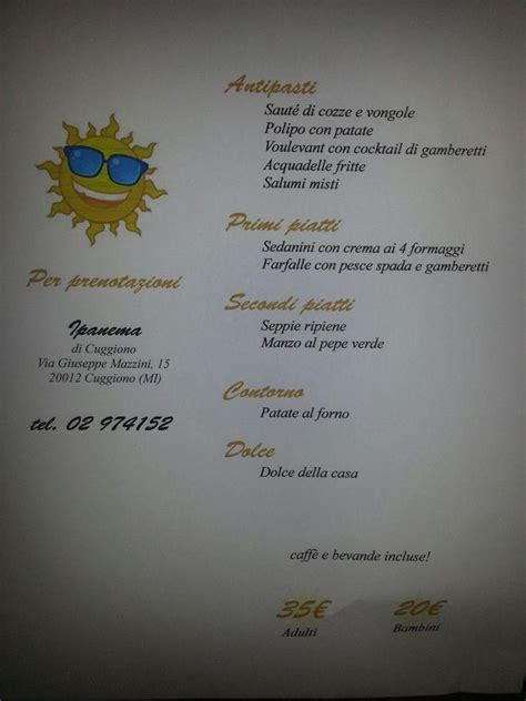 Ipanema Cuggiono Menu Pasqua Factory Sale Getwellchurchofchrist Org