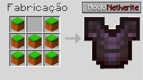 ZERANDO MINECRAFT MAS A TERRA FAZ FERRAMENTAS DE NETHERITE YouTube