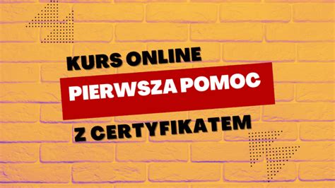 Kursu Pierwszej Pomocy Z Certyfikatem