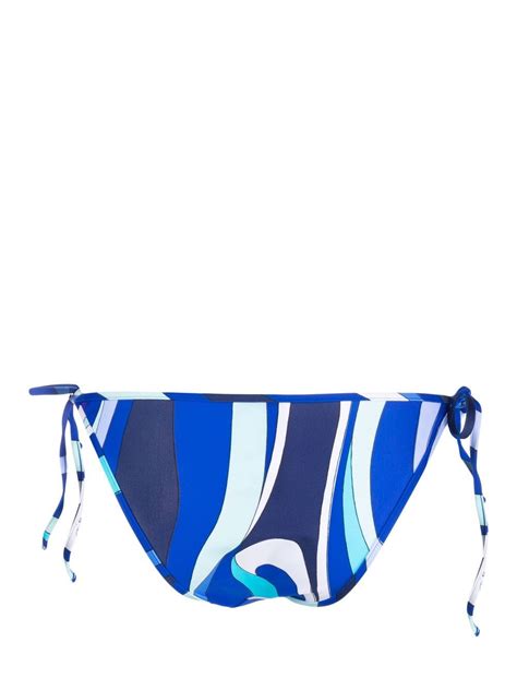 Pucci Marmo Print Bikini Bottoms Farfetch