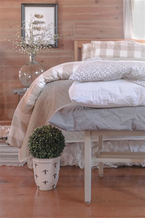 Ticking Stripe Bedding Creative Cain Cabin