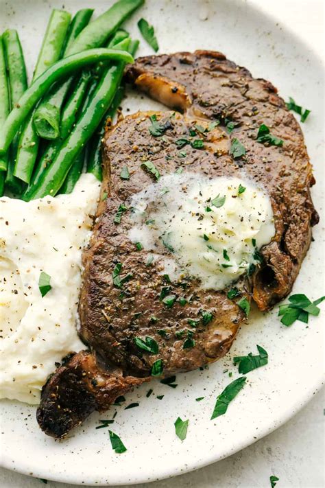 Perfect Air Fryer Steak With Garlic Herb Butter Feastrecipes