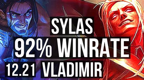 Sylas Vs Vladimir Mid 92 Winrate 6 Solo Kills Legendary Euw