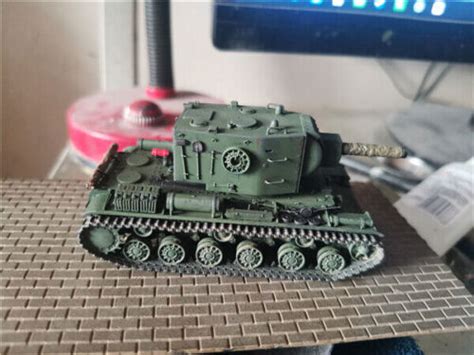 Homemade 1 72 WWII Soviet KV 2 Heavy Tank 1942 3D Painted Finished