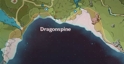 Genshin Impact Dragonspine Map