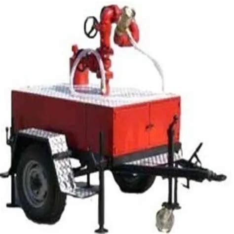 Tcs Red Stainless Steel Trolley Mounted Monitor For Fire Fighting