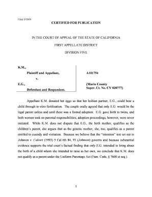 Fillable Online Courts Ca 1 BCERTIFIEDb FOR PUBLICATION IN THE BCOURTb