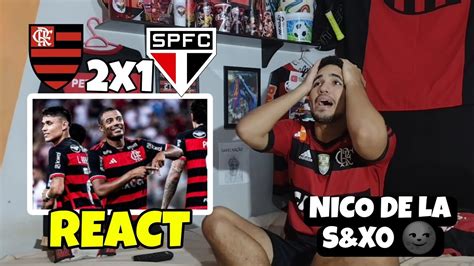 É LÍDER REACT FLAMENGO X SÃO PAULO MELHORES MOMENTOS REAÇÕES