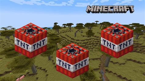 Download Three Red Minecraft Tnt Cubes Wallpaper