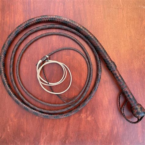 10 Foot Gladius Model Bull Whip In Whiskey Brandy And Black I Tried