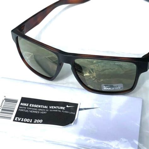 New Nike Essential Venture Mat Tortoise Flash Green Gunmetal Sunglass Ev1001 200 884499505662 Ebay